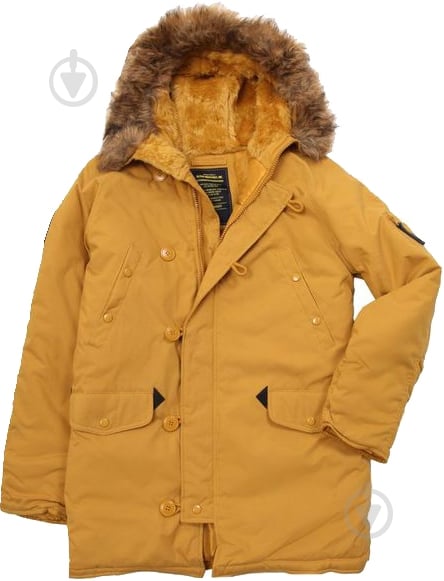 Куртка-парка мужская зимняя Alpha Industries Altitude AL-IND-AL-YL р.XL желтая - фото 3
