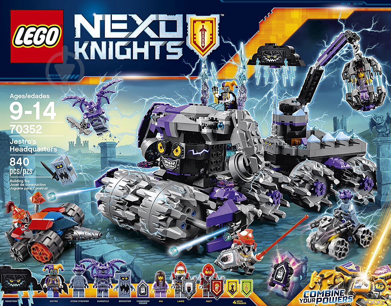 ᐉ Конструктор LEGO Nexo Knights Штаб Джестро 70352 • Купить в