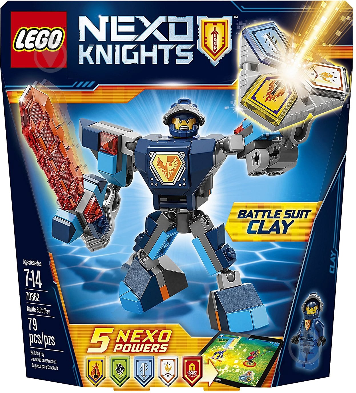 ᐉ Конструктор LEGO Nexo Knights Боевые доспехи Клэя 70362