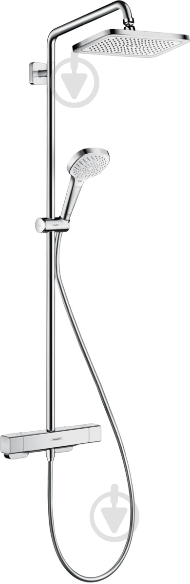 Душова система Hansgrohe Croma E Showerpipe 280 1jet 27630000 хром - фото 1 Душова система Hansgrohe Croma E Showerpipe 280 1jet 27630000 хром - фото 1