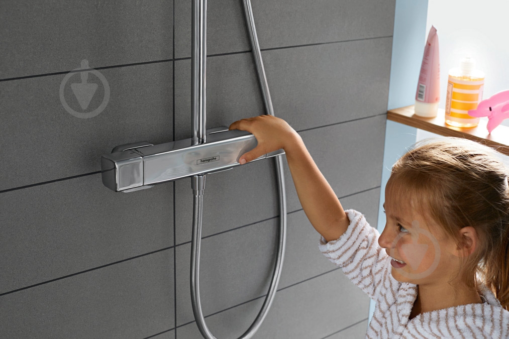 Душова система Hansgrohe Croma E Showerpipe 280 1jet 27630000 хром - фото 5 Душова система Hansgrohe Croma E Showerpipe 280 1jet 27630000 хром - фото 5
