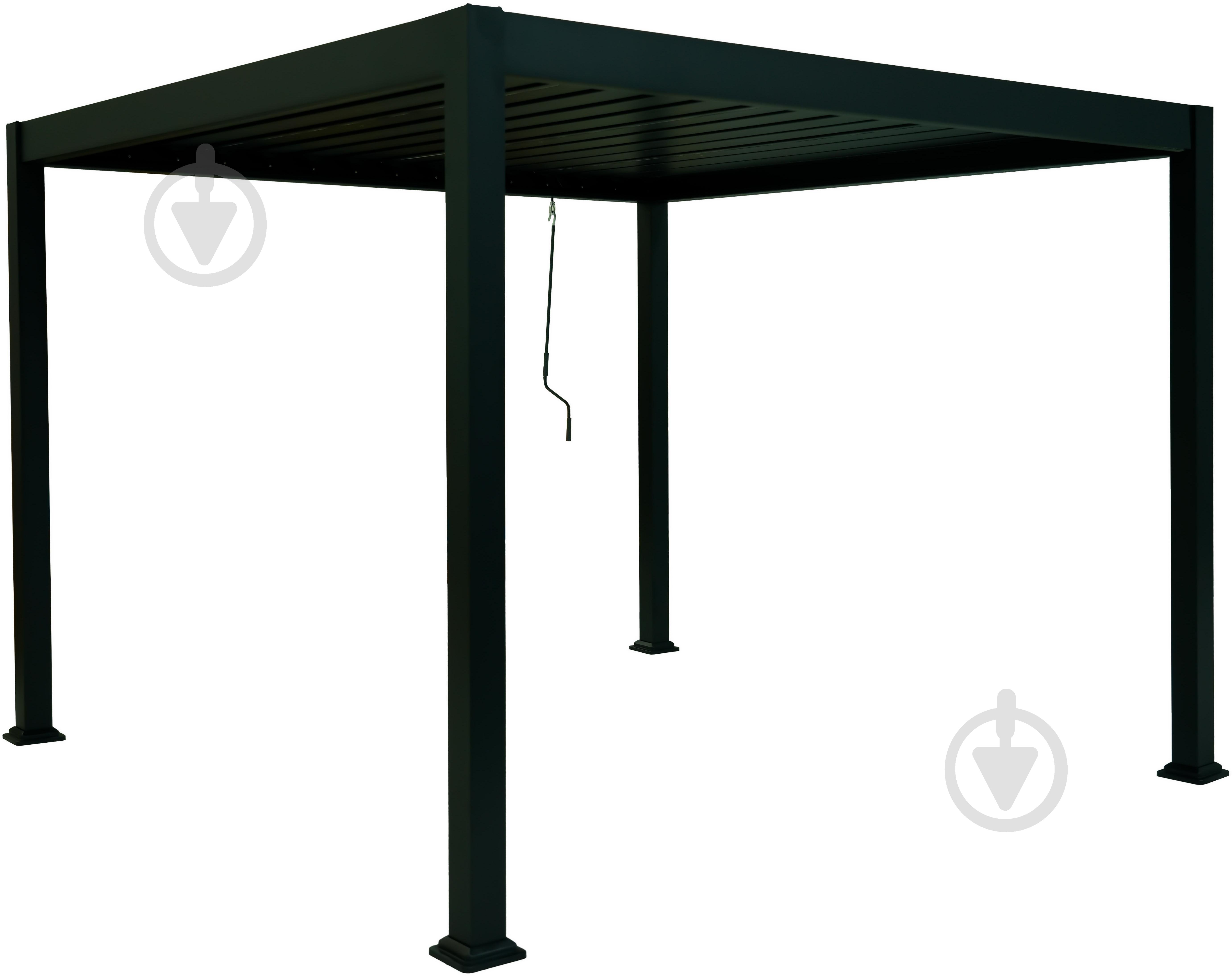 Пергола 3х3х2,3 м графит - фото 1 Пергола 3х3х2,3 м графит - фото 1