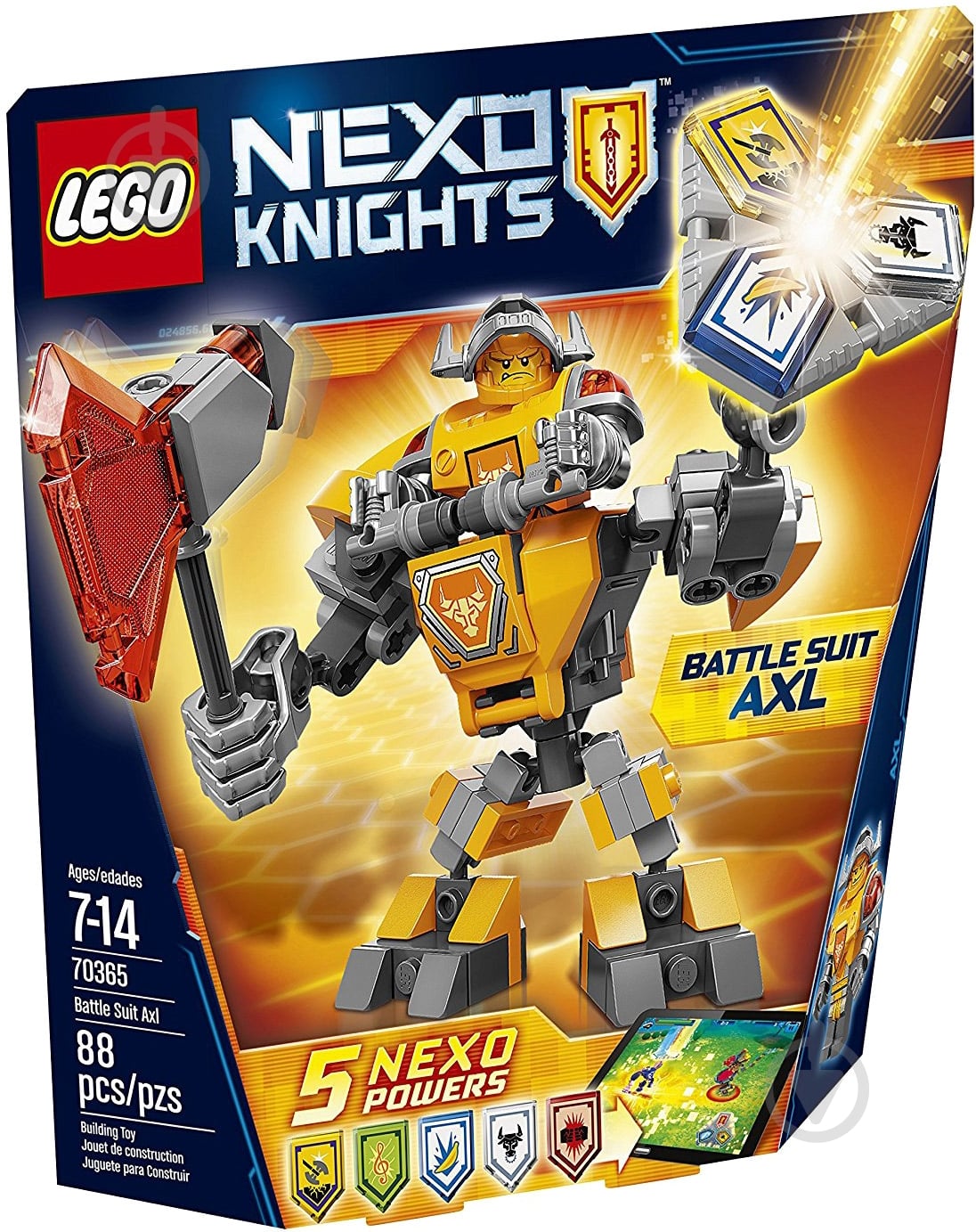 ᐉ Конструктор LEGO Nexo Knights Боевые доспехи Акселя 70365