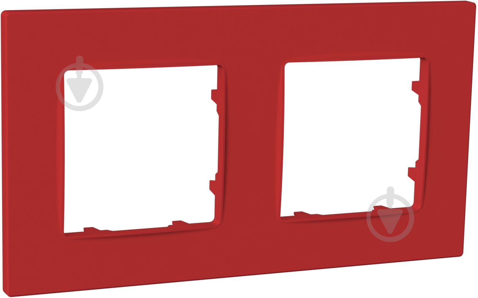 Рамка двомісна Plank Electrotechnic Nordic Soft-Touch універсальна Бордо PLK1020332 - фото 1