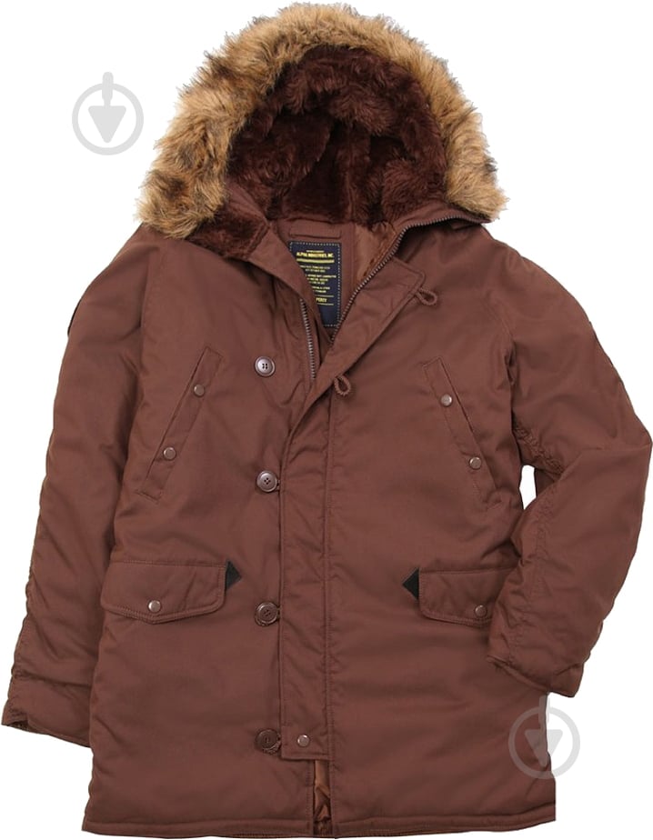 Куртка-парка мужская зимняя Alpha Industries Altitude AL-IND-AL-BR р.XXL коричневая - фото 1 Куртка-парка мужская зимняя Alpha Industries Altitude AL-IND-AL-BR р.XXL коричневая - фото 1