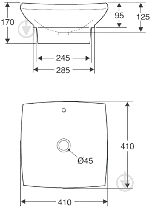 Умывальник Jacob Delafon Escale E1325-00 - фото 2