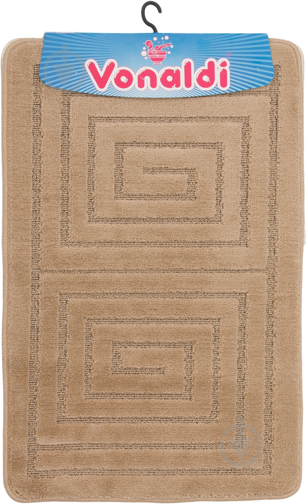 Набор ковриков Vonaldi Standart 55x85 см / 55x42,5 см бежевый - фото 5