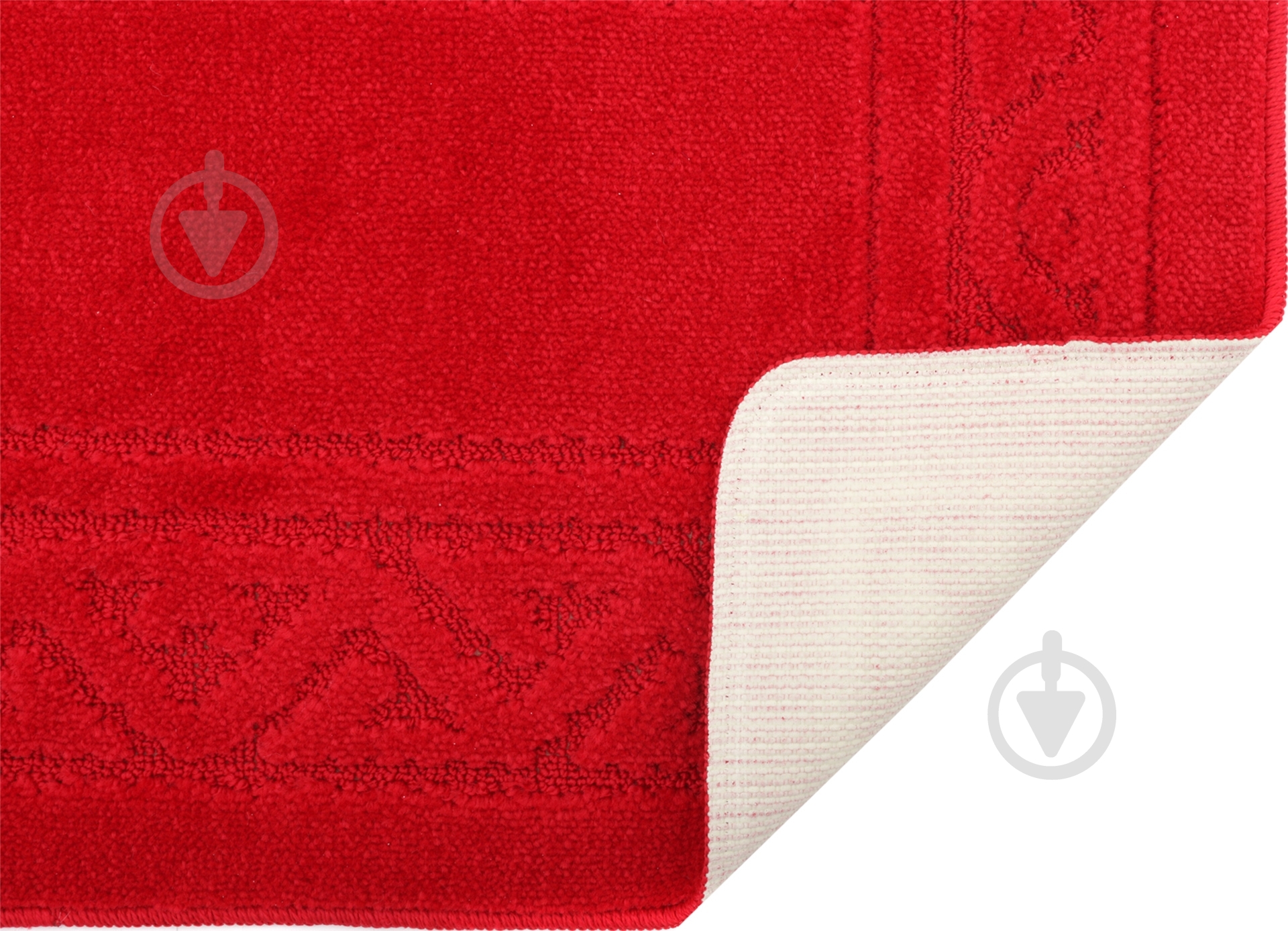 Набор ковриков Vonaldi Standart 55x85 см / 55x42,5 см красный - фото 2