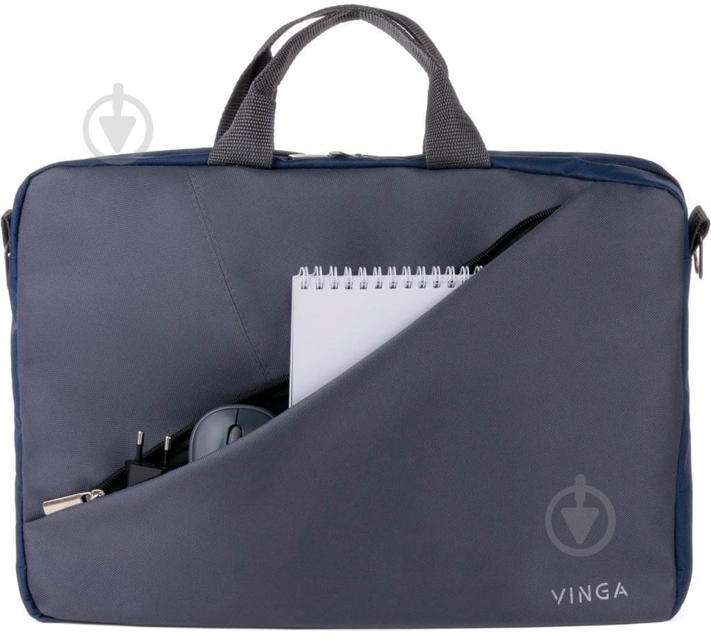 Сумка для ноутбука Vinga 15.6" grey (NB180GR) - фото 12 Сумка для ноутбука Vinga 15.6" grey (NB180GR) - фото 12