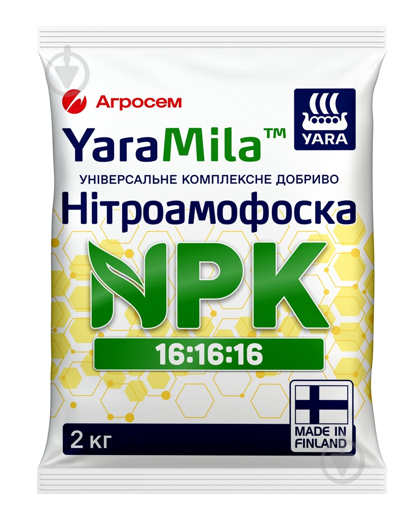 ネクロフィリア ᐉ Удобрение YaraMila NPK 16-16-16 Нитроаммофоска 2 кг • Купить в