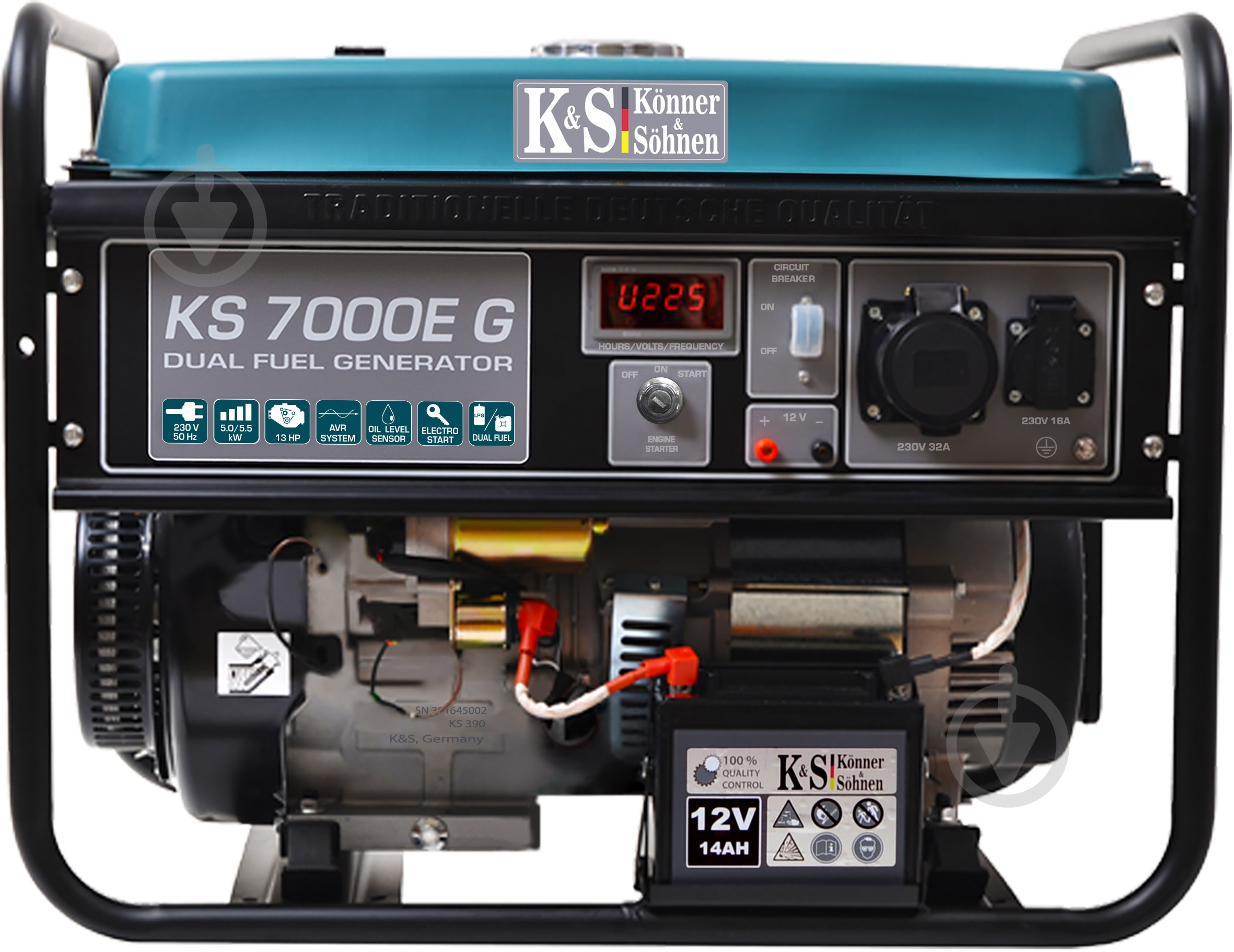 Генератор комбинированный комбинированный Konner&Sohnen KS 7000EG - фото 2