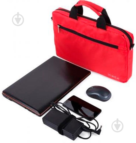 Сумка для ноутбука Vinga 13" red (NB130RD) - фото 4
