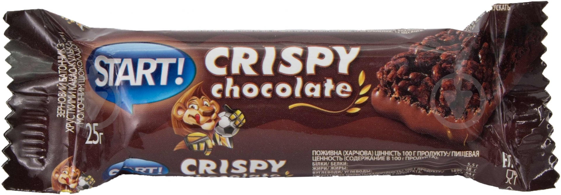 START з какао кульками та молочним шоколадом 25гр - фото 1 START з какао кульками та молочним шоколадом 25гр - фото 1