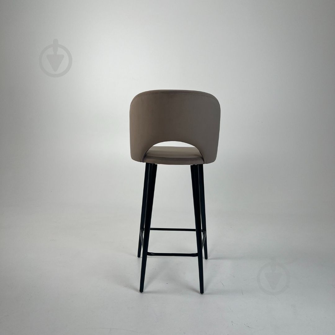 Стул барный TWINSANN Mark 580x500x1100 мм черный / бежевый - фото 4 Стул барный TWINSANN Mark 580x500x1100 мм черный / бежевый - фото 4