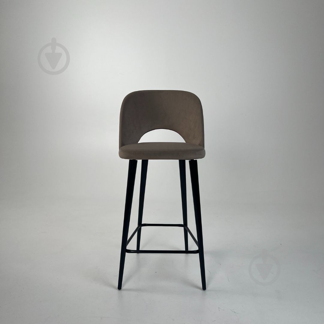 Стул барный TWINSANN Mark 580x500x1100 мм черный / бежевый - фото 2 Стул барный TWINSANN Mark 580x500x1100 мм черный / бежевый - фото 2