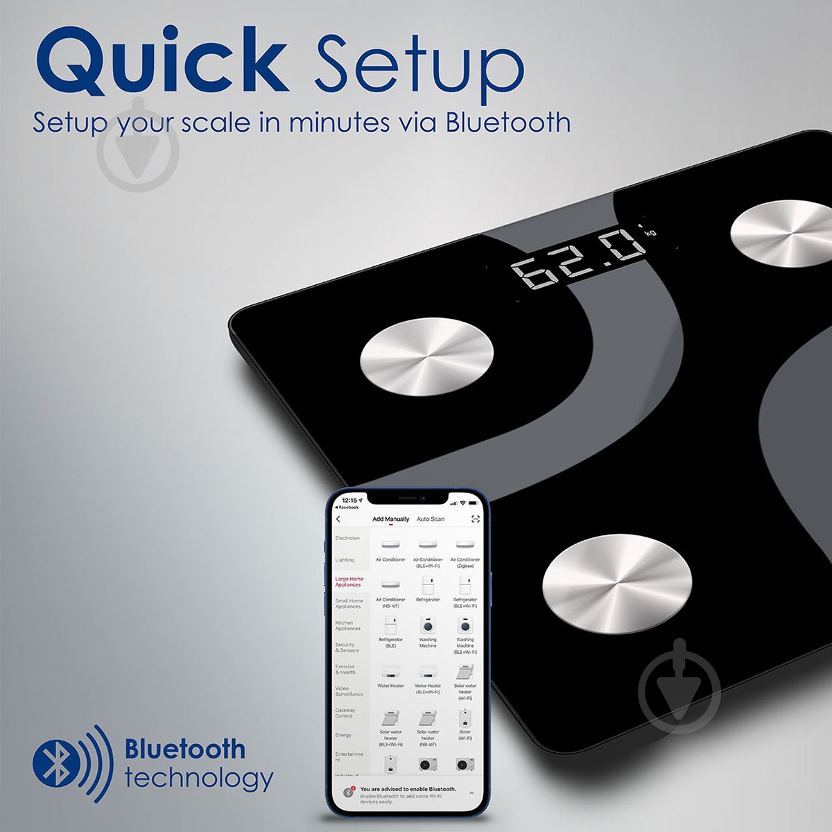 Смарт-весы Promate iScale Black - фото 3