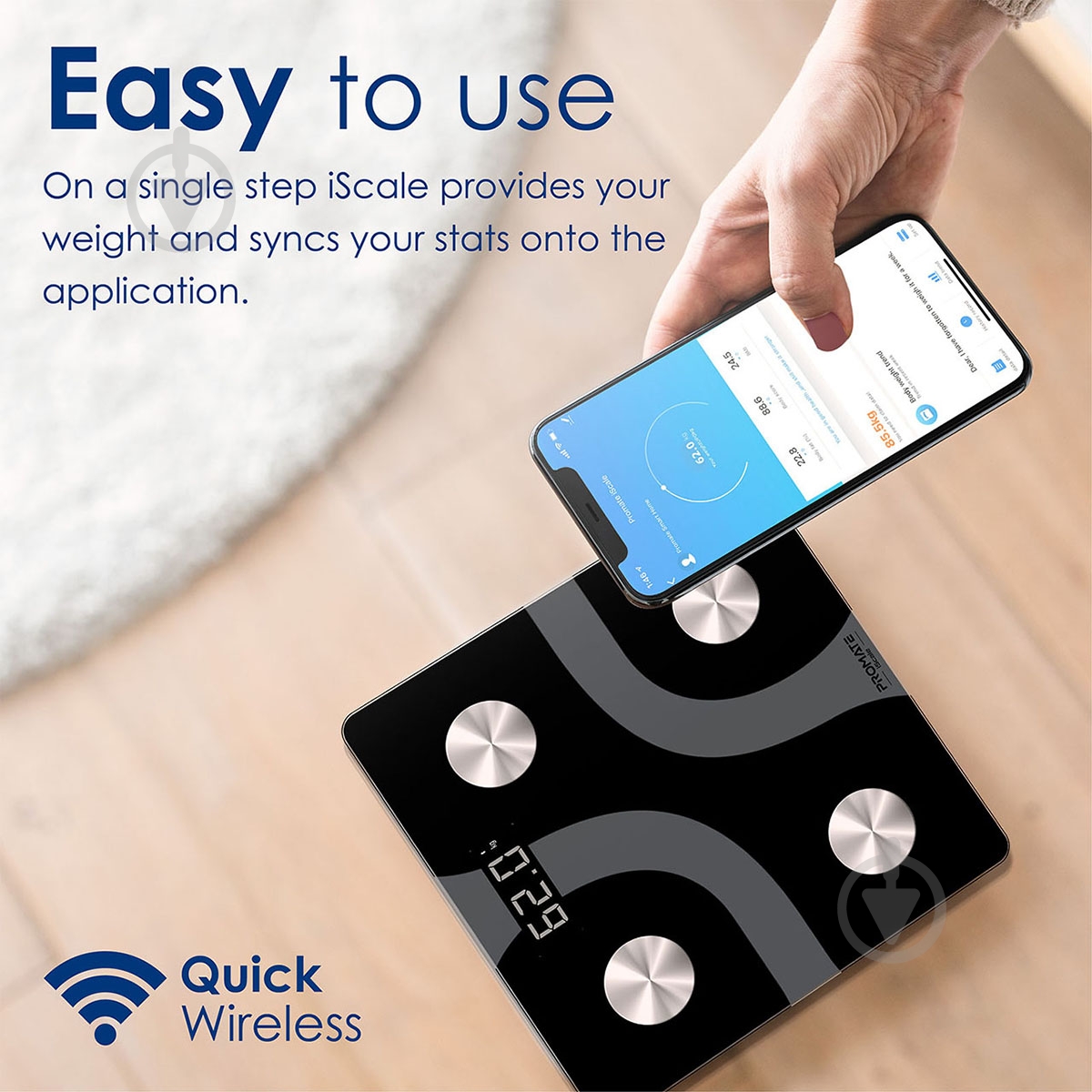 Смарт-весы Promate iScale Black - фото 5
