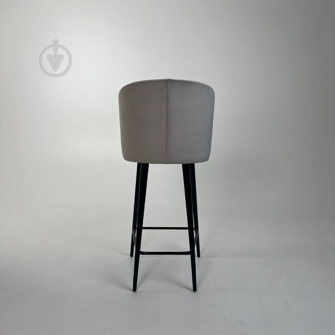 Стілець барний TWINSANN Matis 550x530x1170 мм чорний / світло-сірий - фото 4 Стілець барний TWINSANN Matis 550x530x1170 мм чорний / світло-сірий - фото 4