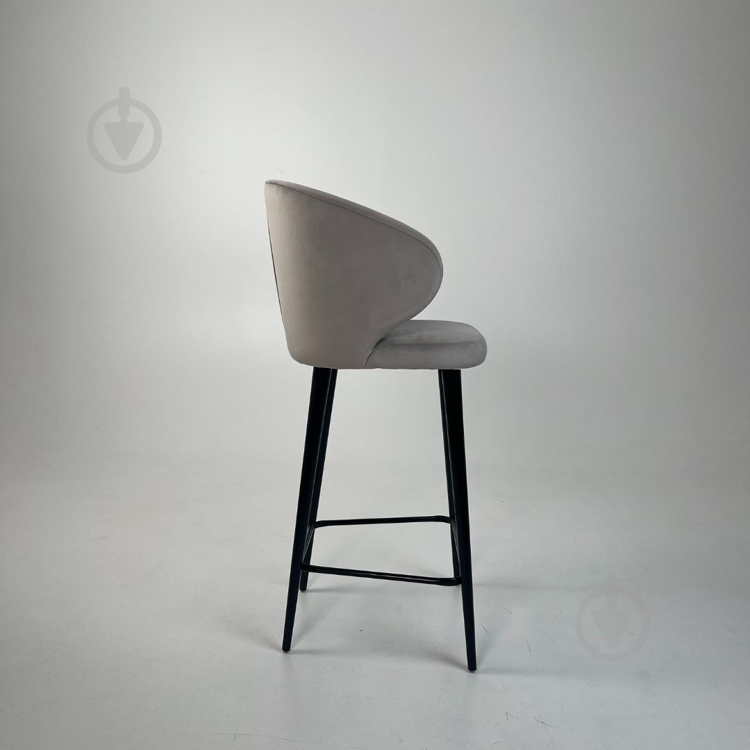 Стілець барний TWINSANN Matis 550x530x1170 мм чорний / світло-сірий - фото 2 Стілець барний TWINSANN Matis 550x530x1170 мм чорний / світло-сірий - фото 2