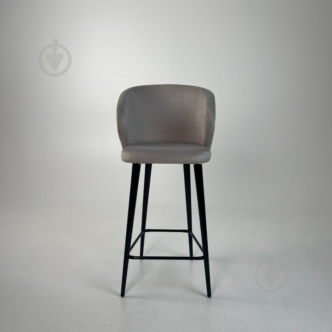 Стілець барний TWINSANN Matis 550x530x1170 мм чорний / світло-сірий - фото 3 Стілець барний TWINSANN Matis 550x530x1170 мм чорний / світло-сірий - фото 3