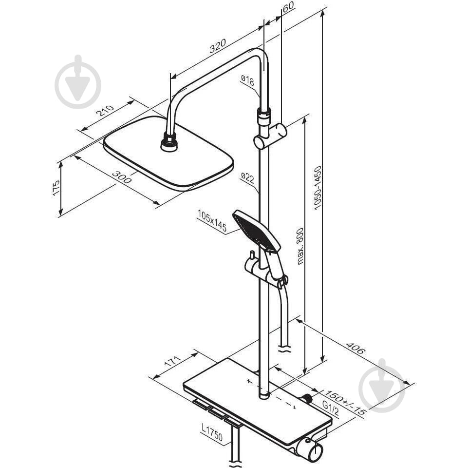 Душевая система Damixa Gala 953760300 - фото 6 Душевая система Damixa Gala 953760300 - фото 6