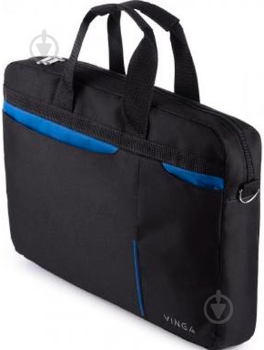 Сумка для ноутбука Vinga 15.6" black/blue (NB175BB) - фото 4 Сумка для ноутбука Vinga 15.6" black/blue (NB175BB) - фото 4