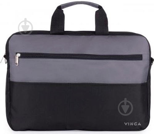 Сумка для ноутбука Vinga 15.6" black/grey (NB177GB) - фото 1 Сумка для ноутбука Vinga 15.6" black/grey (NB177GB) - фото 1