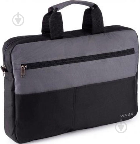 Сумка для ноутбука Vinga 15.6" black/grey (NB177GB) - фото 5 Сумка для ноутбука Vinga 15.6" black/grey (NB177GB) - фото 5