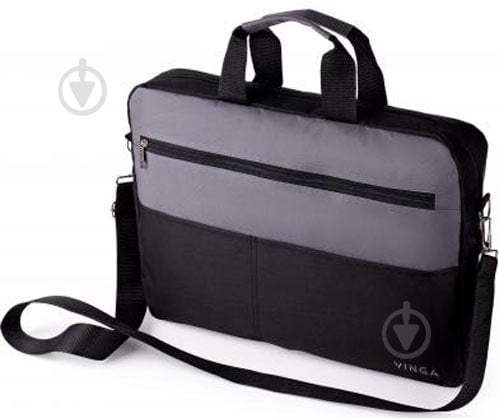 Сумка для ноутбука Vinga 15.6" black/grey (NB177GB) - фото 8 Сумка для ноутбука Vinga 15.6" black/grey (NB177GB) - фото 8