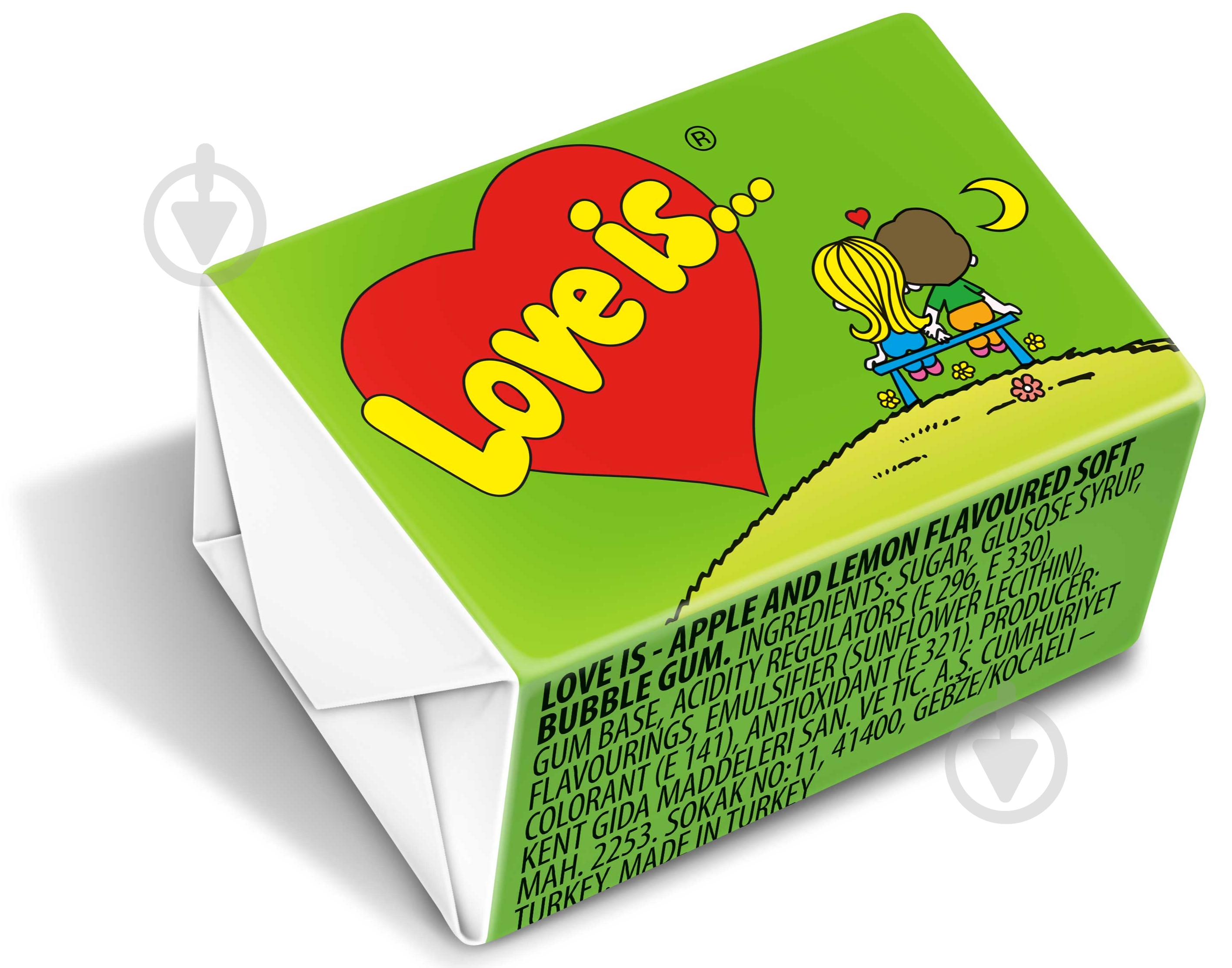 Жевательная резинка Love is Яблуко & Лимон - фото 1 Жевательная резинка Love is Яблуко & Лимон - фото 1
