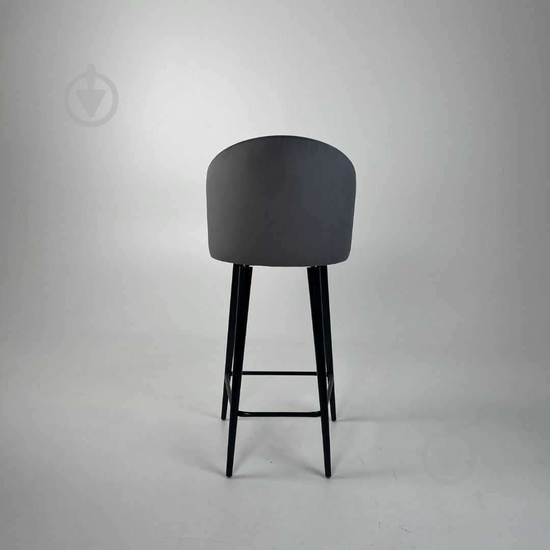 Стілець барний TWINSANN Milano 540x520x1150 мм чорний / темно-сірий - фото 4 Стілець барний TWINSANN Milano 540x520x1150 мм чорний / темно-сірий - фото 4