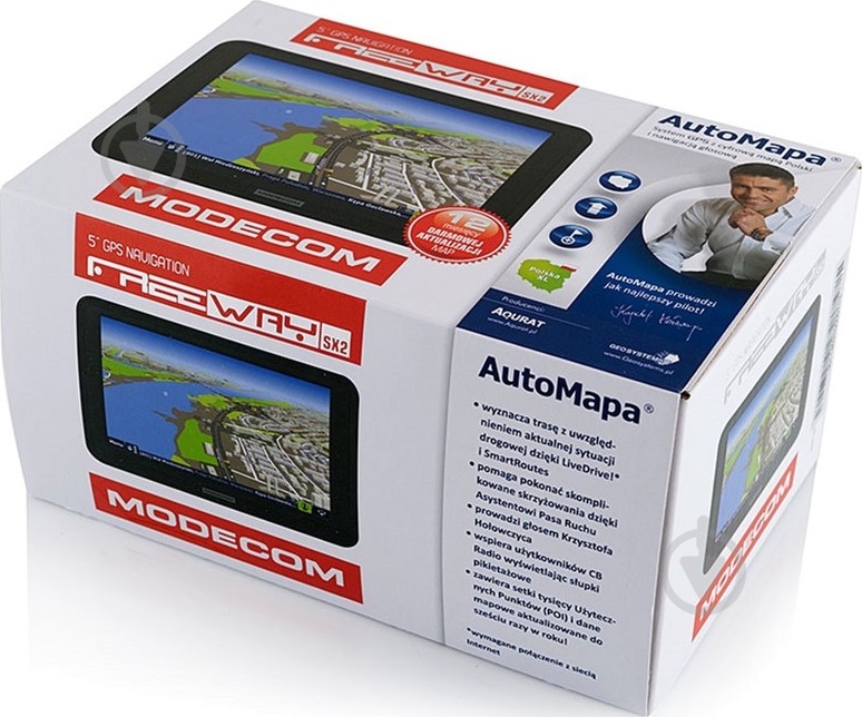 GPS-навигатор Modecom NAV-FREEWAYSX2-MF-EU Device FreeWAY SX2 MapFactor - фото 5 GPS-навигатор Modecom NAV-FREEWAYSX2-MF-EU Device FreeWAY SX2 MapFactor - фото 5