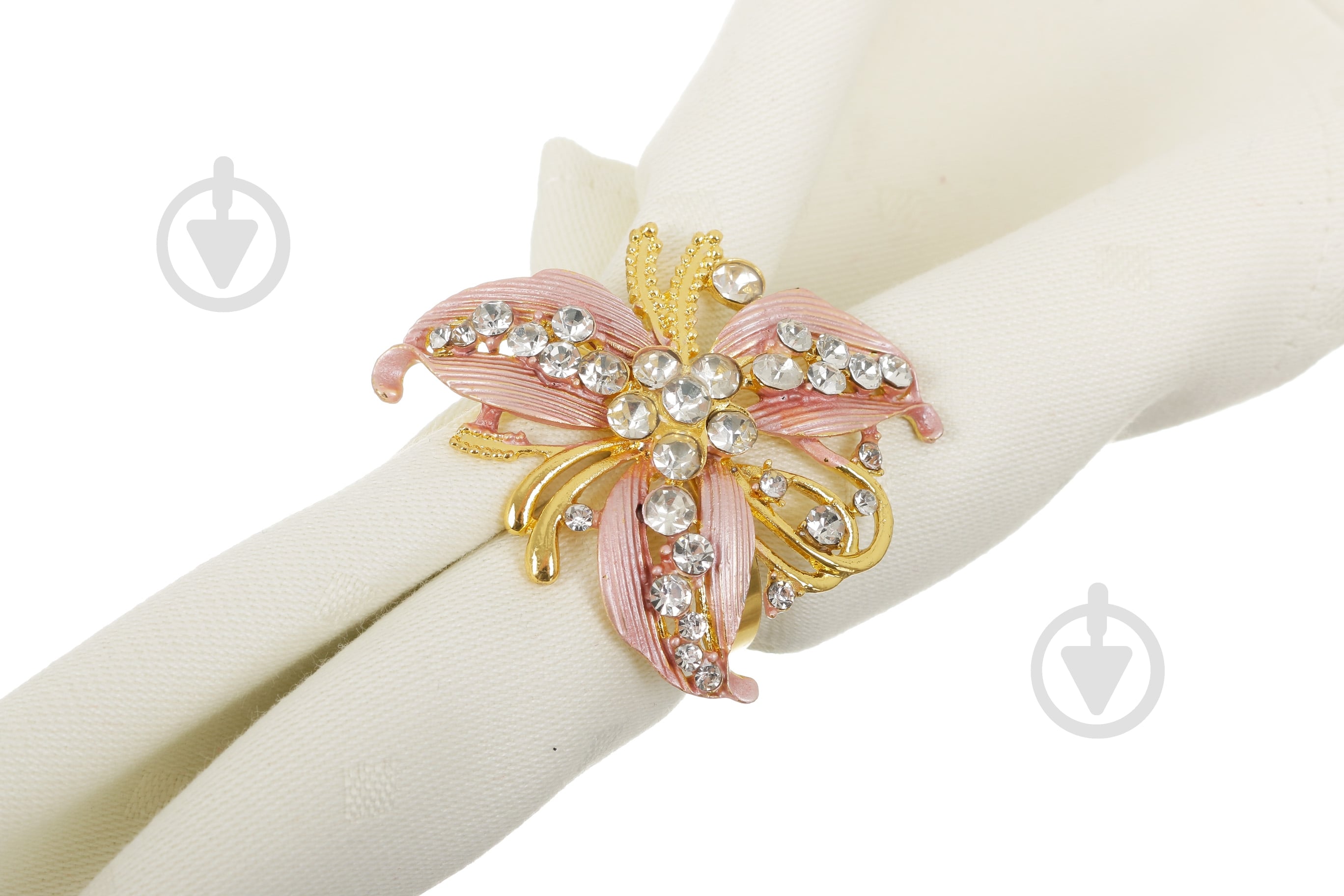 Кольцо для салфеток Fiora Diamond Pink Flower YQU9165-2 - фото 6