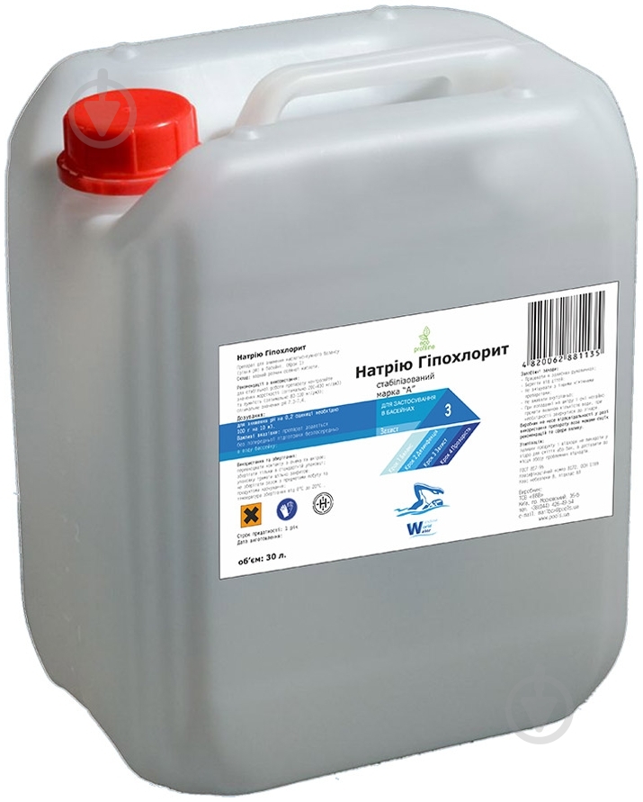 Средство для бассейна Хлор 30 л Window World Water - фото 1