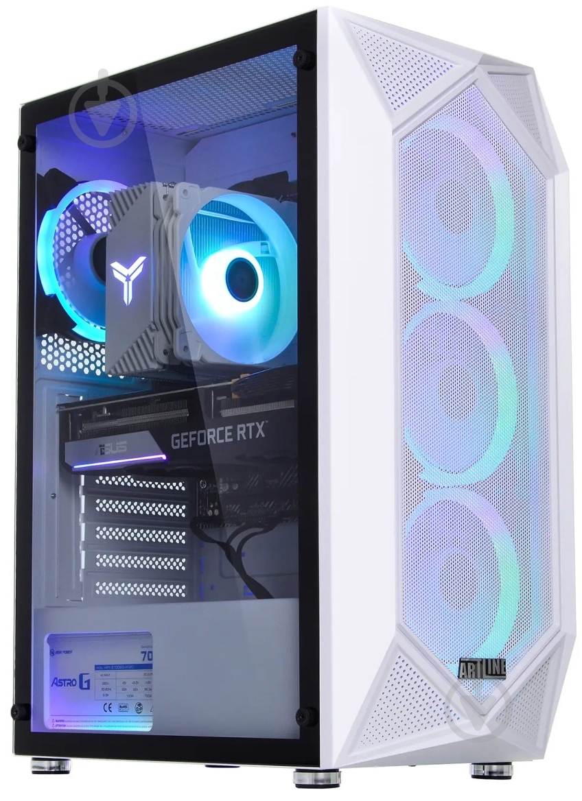 Компьютер Artline Gaming X55WHITE (X55WHITEv50Win) white - фото 2 Компьютер Artline Gaming X55WHITE (X55WHITEv50Win) white - фото 2