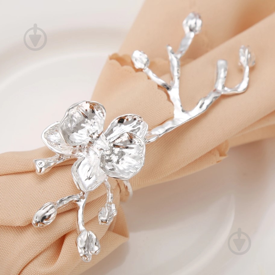 Кільце для серветок Fiora Silver Camomile YQU9136-2 - фото 3