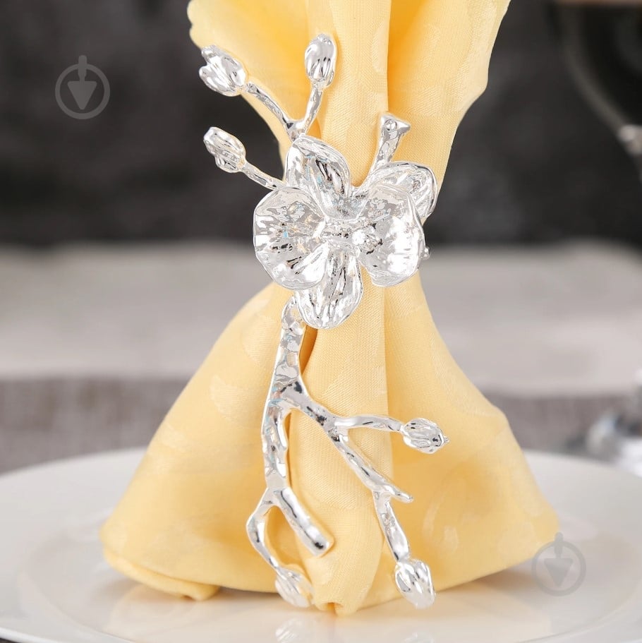 Кільце для серветок Fiora Silver Camomile YQU9136-2 - фото 8