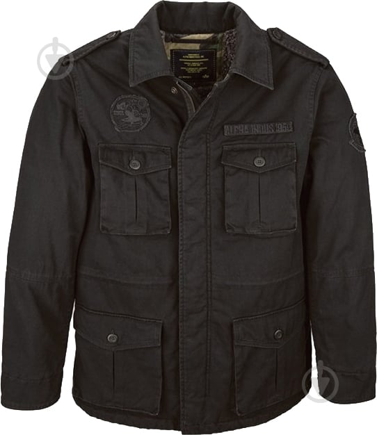 Куртка мужская демисезонная Alpha Industries AL-IND-M65-AB р.M black - фото 1