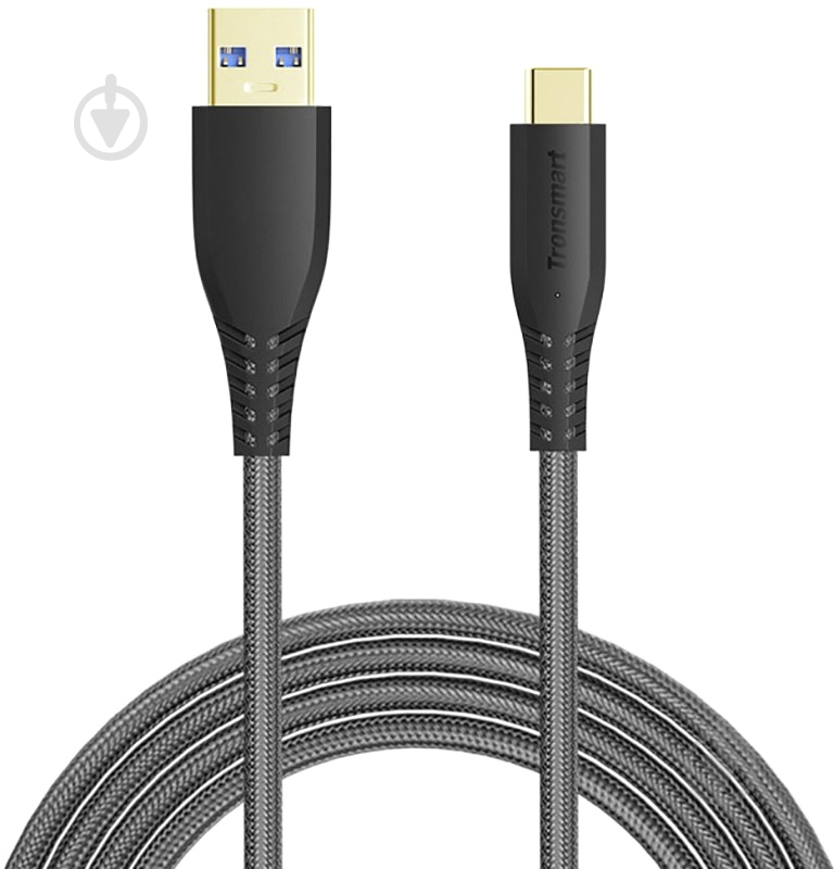 Кабель Tronsmart USB Type-C – USB 3.0 серый (77136) TAC01 - фото 1