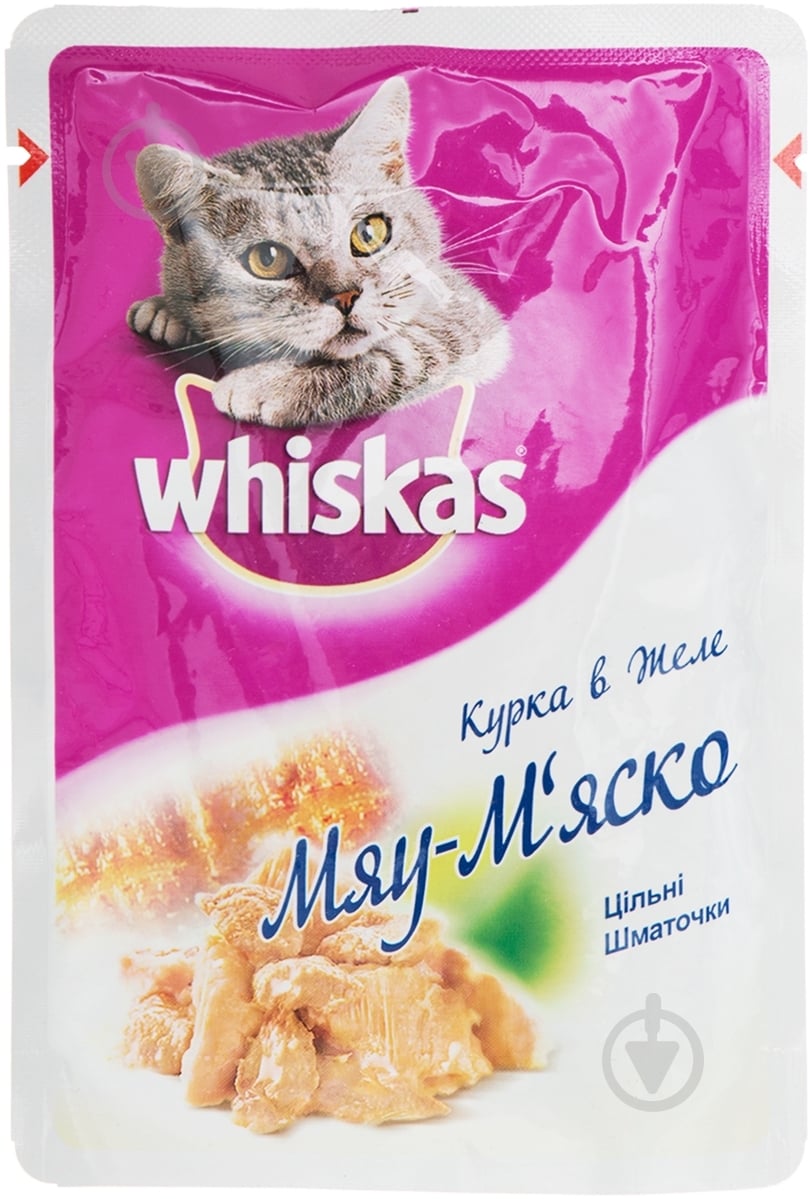 Корм Whiskas Мяу-мяско з куркою 7912 85 г - фото 1