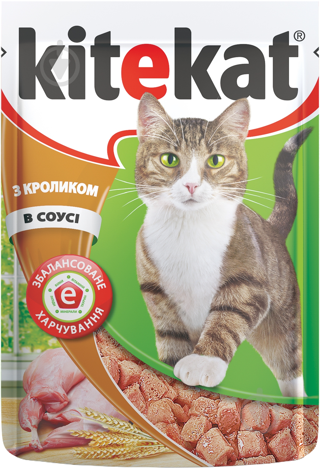 Корм Kitekat с кроликом в соусе 100 г 7920 100 г - фото 1