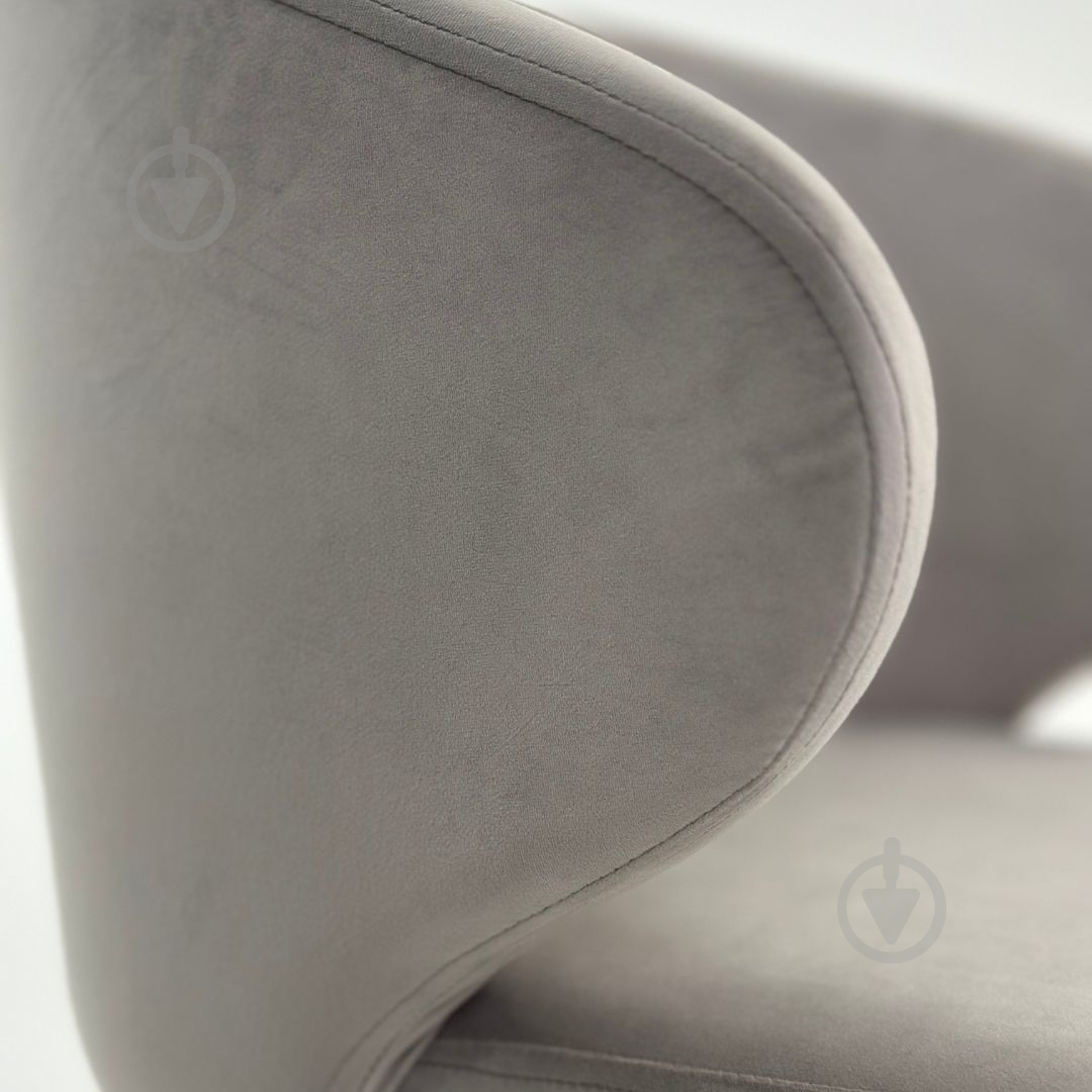 Стілець TWINSANN Matis (тканина жасмин 91) ніжки метал світло-сірий / чорний - фото 3