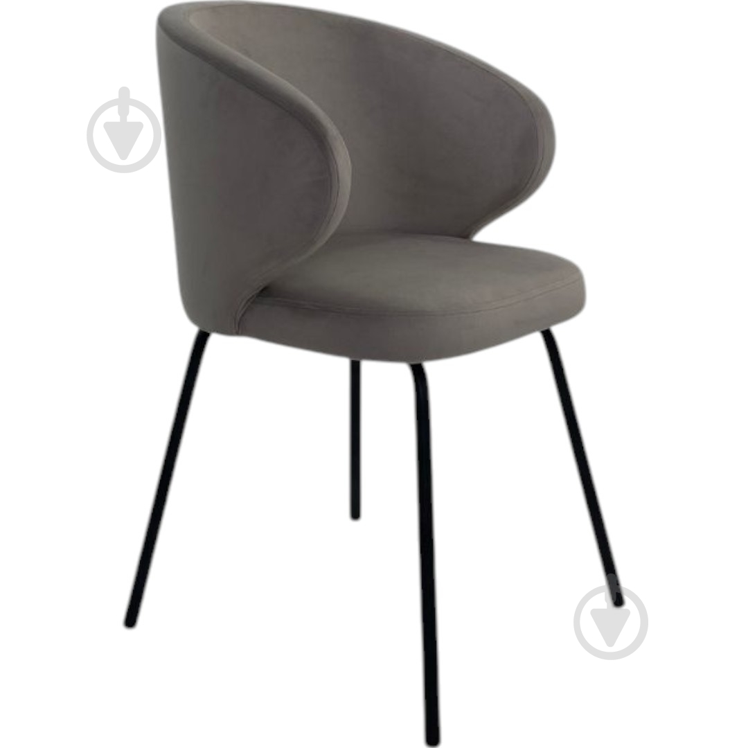 Стілець TWINSANN Matis (тканина жасмин 91) ніжки метал світло-сірий / чорний - фото 1