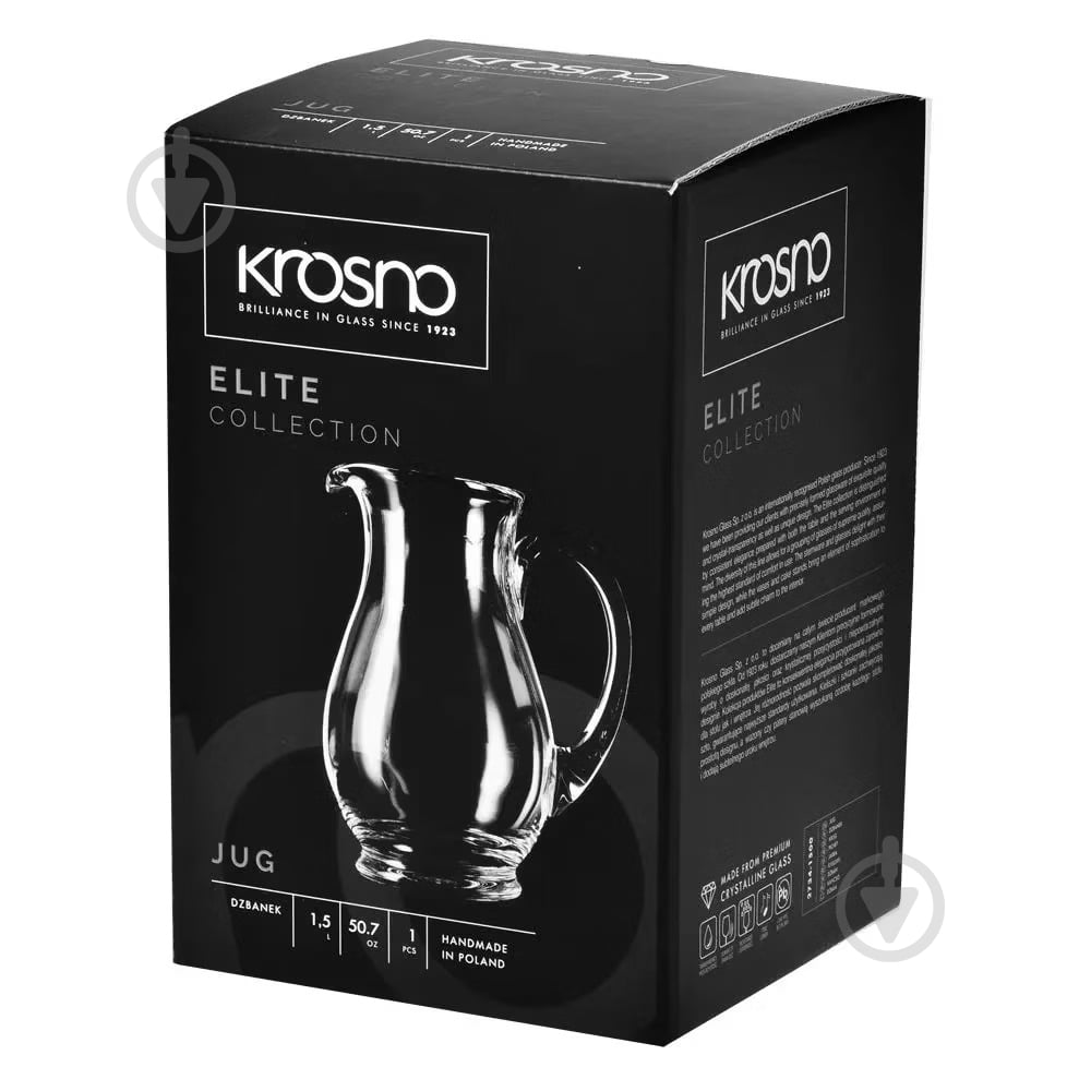 Кувшин Krosno ELITE 1,5 л - фото 3 Кувшин Krosno ELITE 1,5 л - фото 3