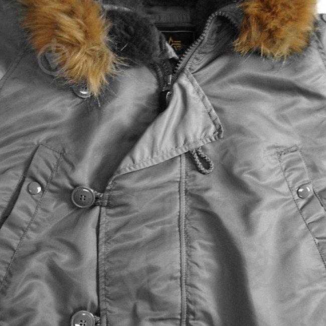 Куртка-парка мужская демисезонная Alpha Industries N-3B Parka р.L grey - фото 4 Куртка-парка мужская демисезонная Alpha Industries N-3B Parka р.L grey - фото 4