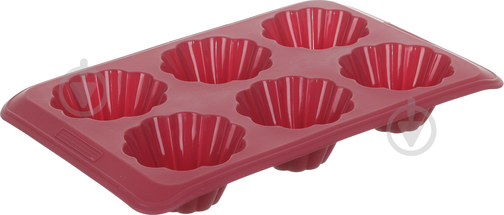 Форма для кексів Smart Kitchen by Flamberg Magic Ring 30x18x4,2 см 6 шт. бордо - фото 1