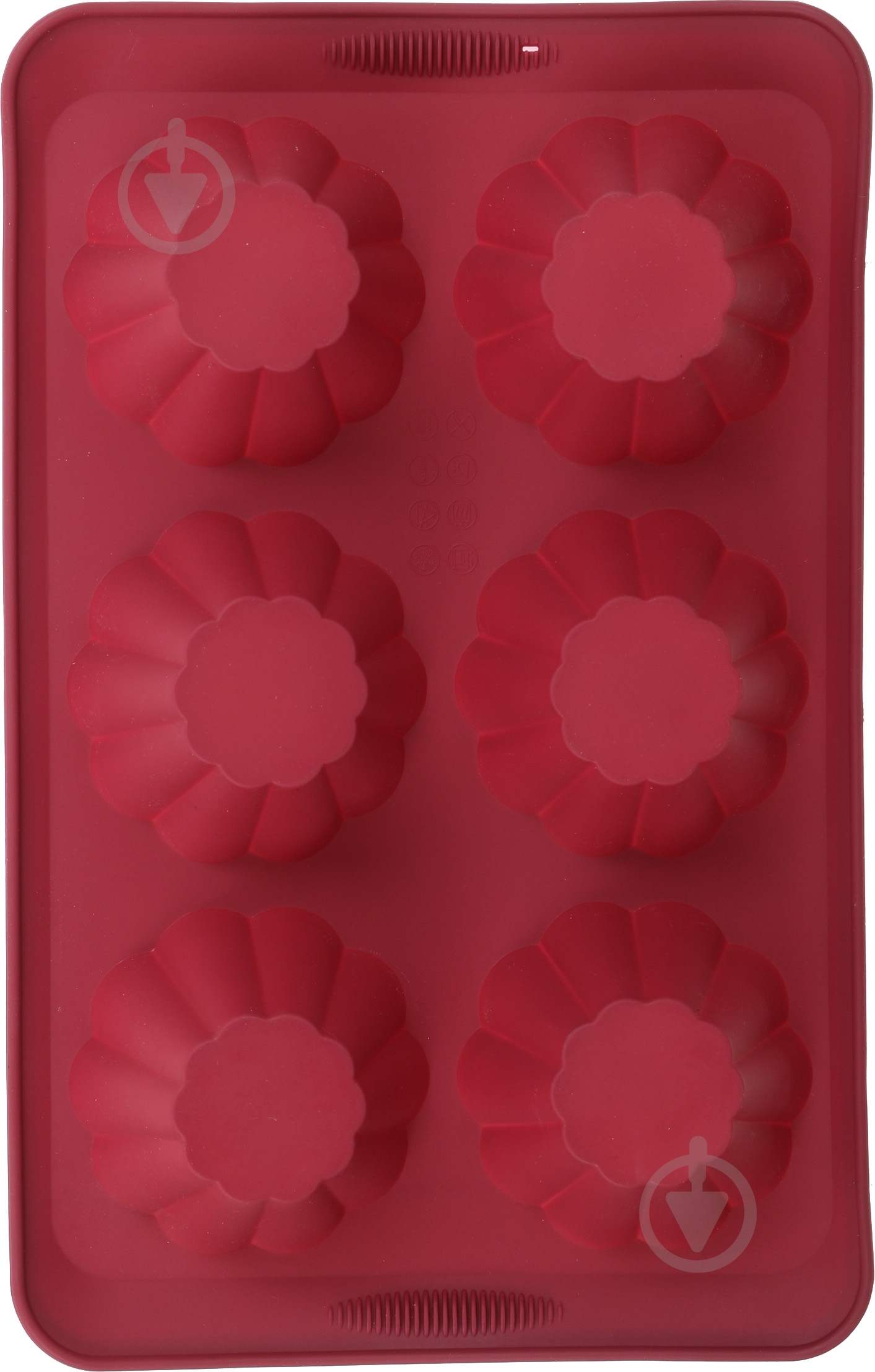 Форма для кексів Smart Kitchen by Flamberg Magic Ring 30x18x4,2 см 6 шт. бордо - фото 4