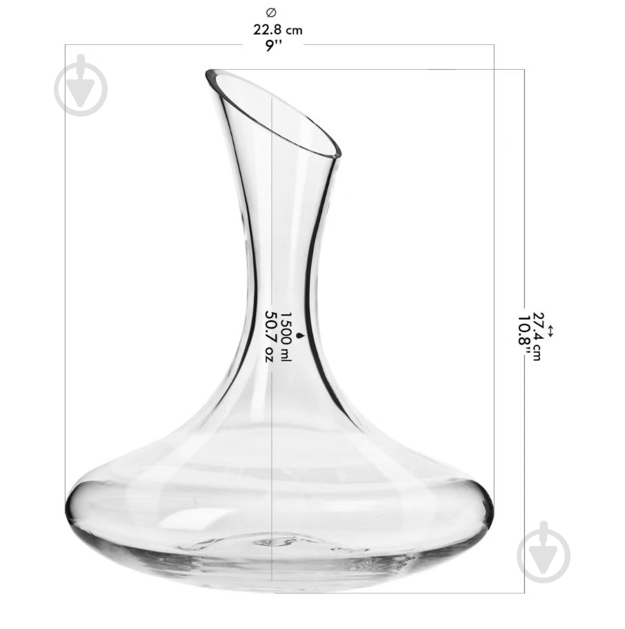 Графин Krosno Avant-Garde 1,5 л - фото 4 Графин Krosno Avant-Garde 1,5 л - фото 4