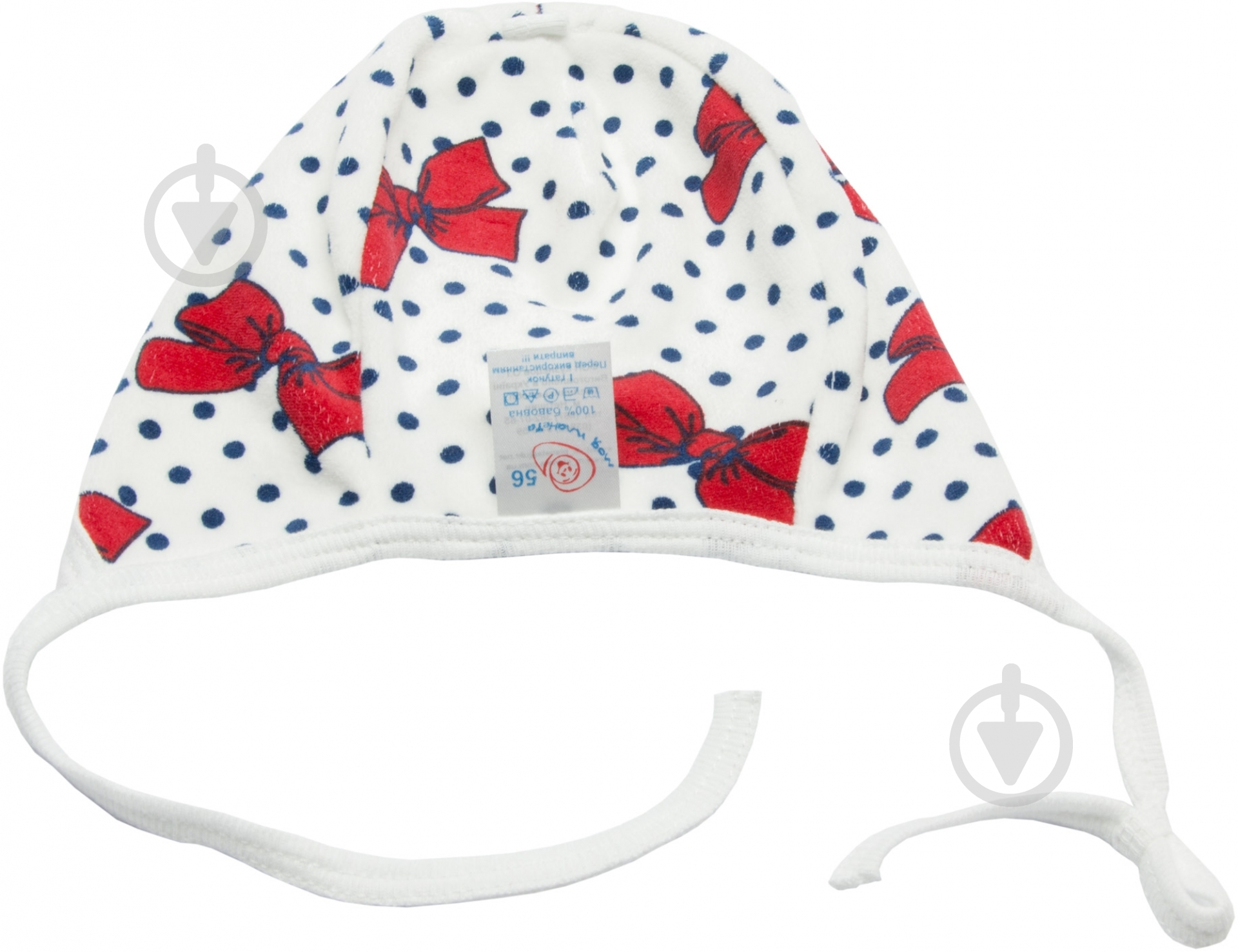 Чепчик детский Моя планета Ч802 р.62 р.42 белый с рисунком - фото 2