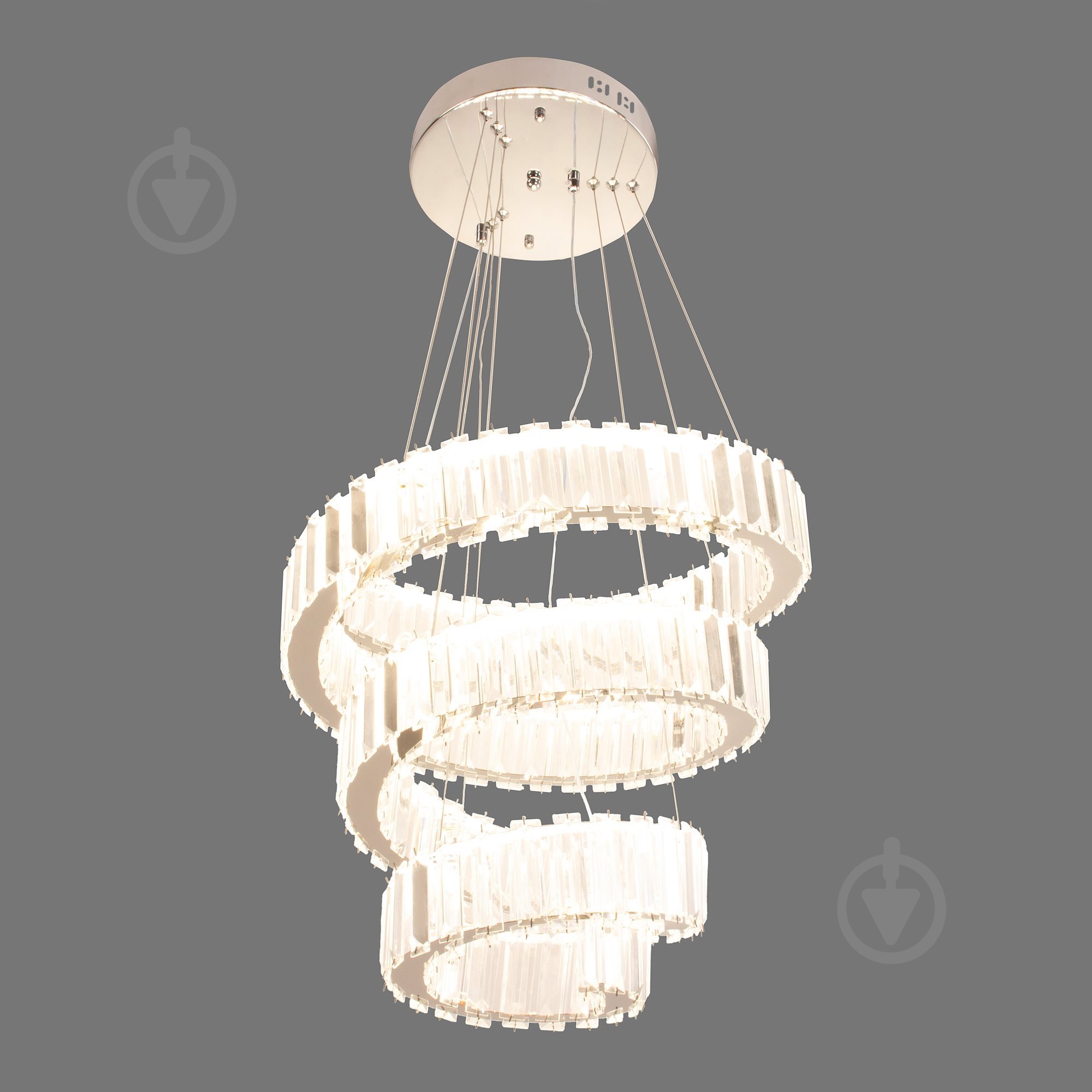 Люстра подвесная Valeso Sirius 1x96 Вт LED-модуль хром B E2073 - фото 5